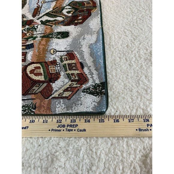 Vintage Christmas Needlepoint Pillow Cover Pillow Sham Holiday Santa Claus - Picture 8 of 8